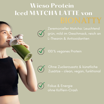 Vegan Protein Iced Matcha Latte