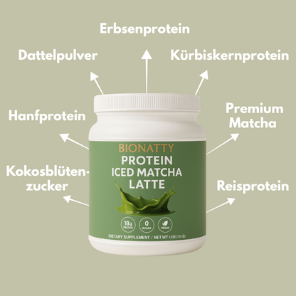 Vegan Protein Iced Matcha Latte